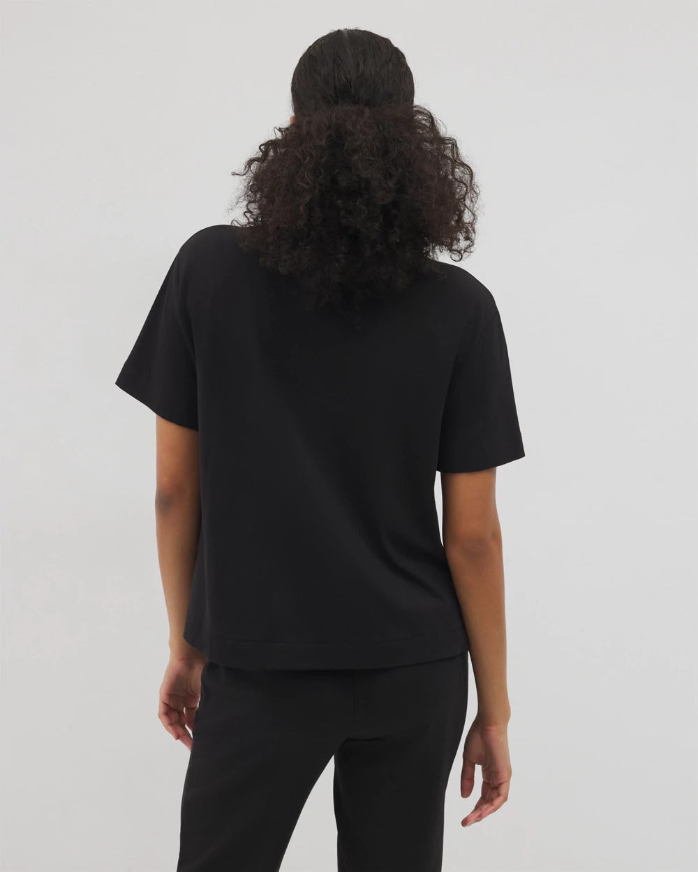 Short-Sleeve Pocket Pajama Tee - BLACK | Soma Women