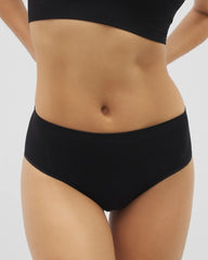 Seamless Rib High-Leg Panty - BLACK | Soma Women
