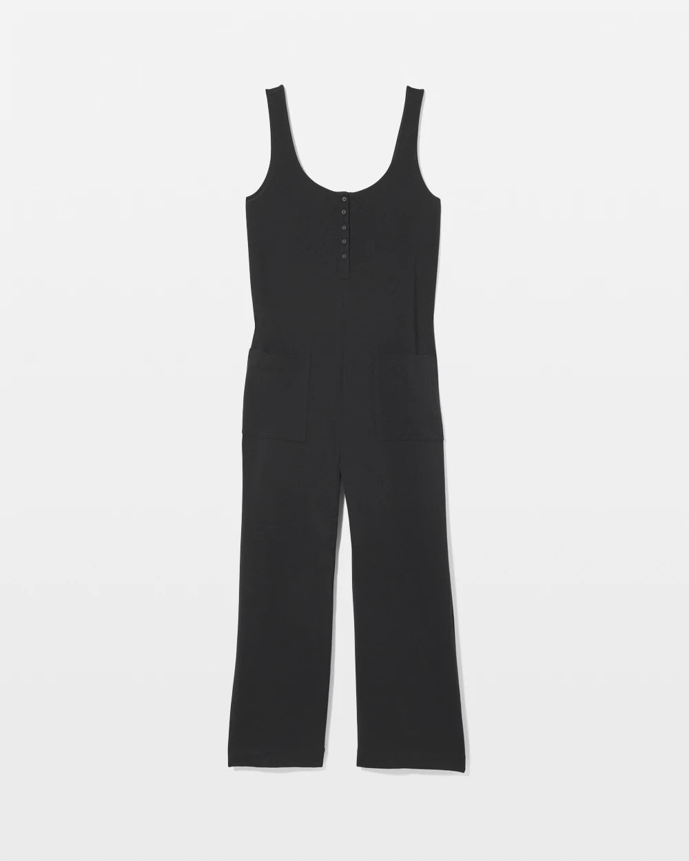 Henley Jumpsuit - BLACK | Soma Women