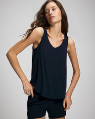 V-Neck Pajama Tank - NIGHTFALL NAVY | Soma Women