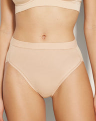 Cotton High-Leg Panty - PALE SAND | Soma Women