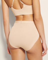 Cotton High-Leg Panty - PALE SAND | Soma Women