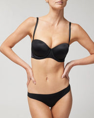 Soft Stretch Thong Panty - BLACK | Soma Women