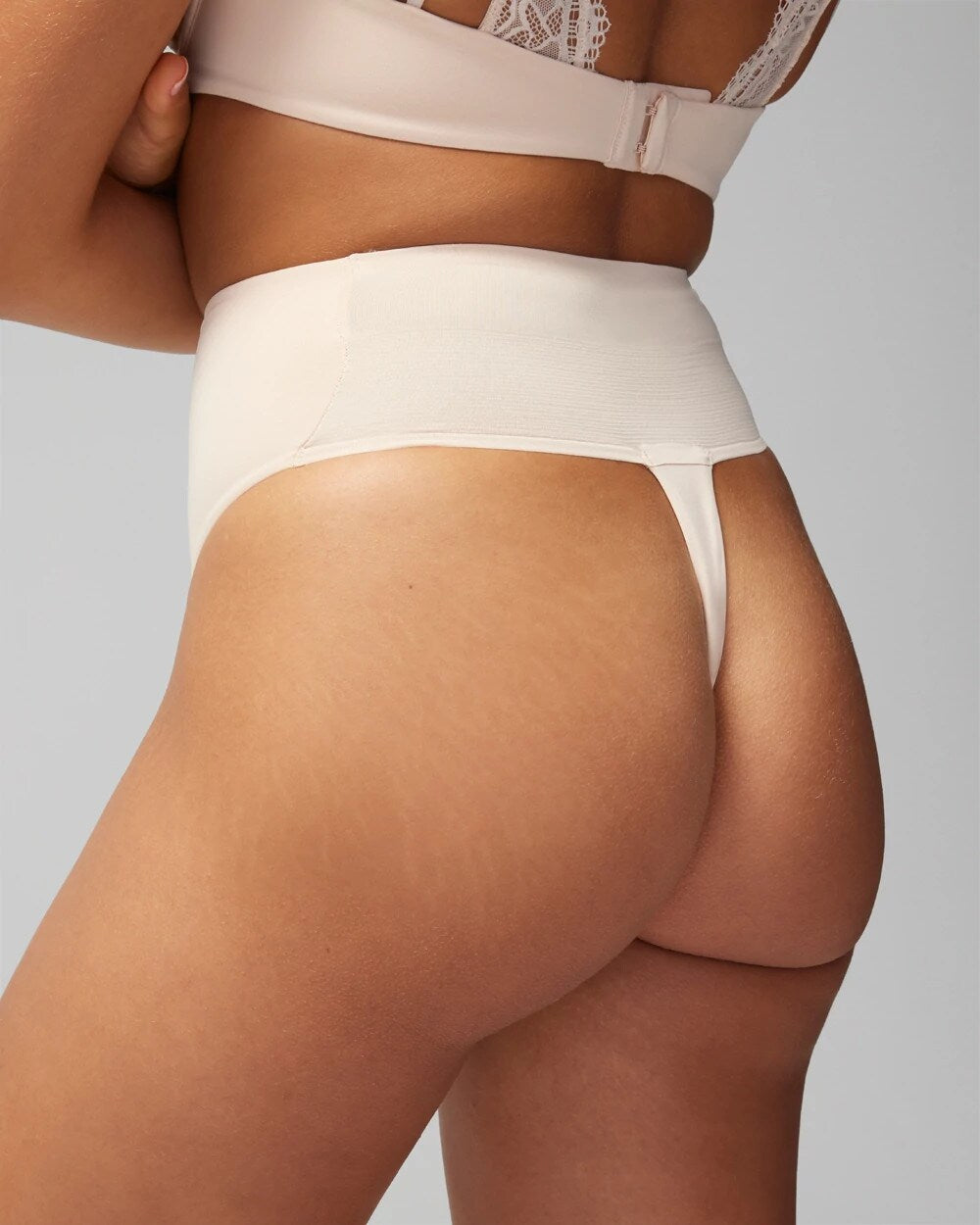 Tummy High-Waist Thong Panty - PALE SAND | Soma Women