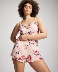 Ruffle Pajama Shorts - FLORAL DREAMS PINK BLUSH | Soma Women