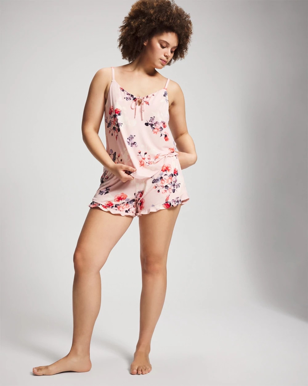 Tie Front Camisole - FLORAL DREAMS PINK BLUSH | Soma Women