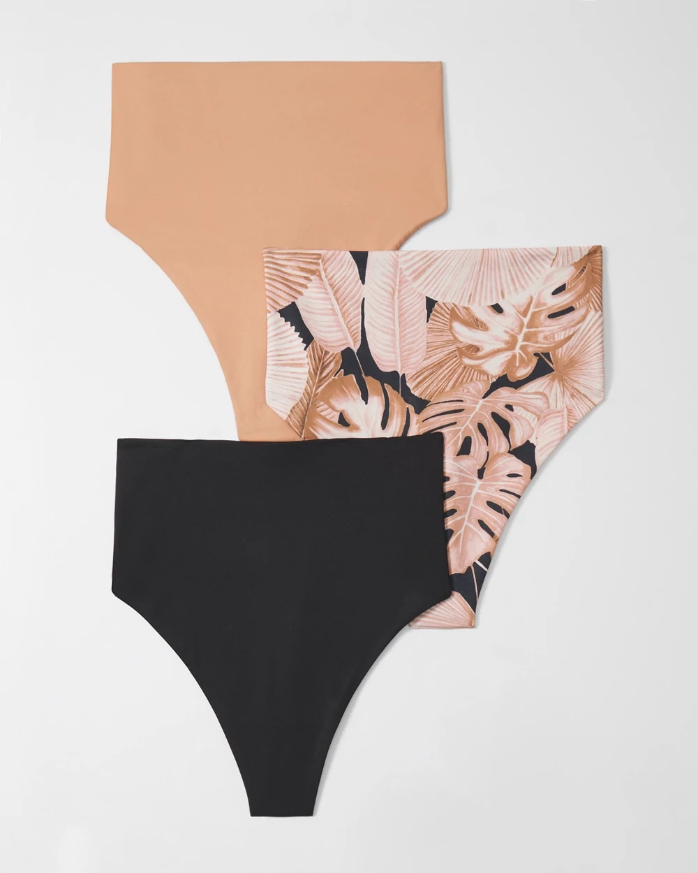 High-Waist Thong Panty 3 Pack - PANDAWA PALMS MULTI-PACK | Soma Women