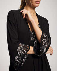 Lace Robe - BLACK | Soma Women