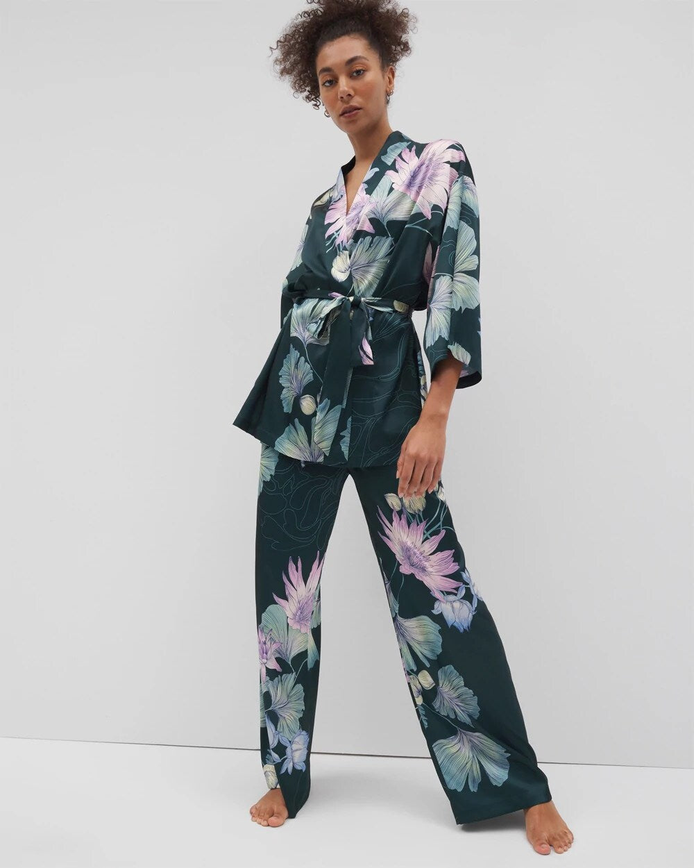 Short Robe - HAVEN BOTANICAL P DRK SEA | Soma Women