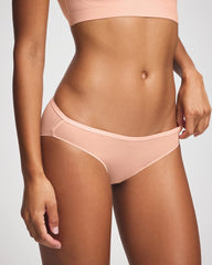 Mesh Back Bikini Panty - PEACH PARFAIT | Soma Women