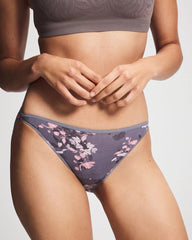 Edge Bikini Panty - FLORAL DREAMS MINI GRAY | Soma Women