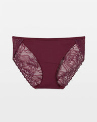 Lace Back Bikini Panty - VELVET PLUM | Soma Women