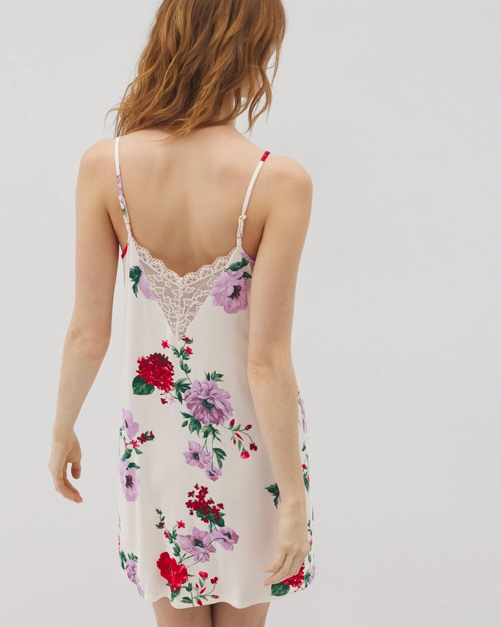 Lace Trim Chemise - RHAPSODY FLORAL SUGAR | Soma Women