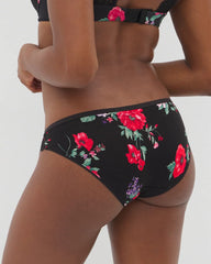 Bikini Panty with Enchanting Lace - RHAPSODY FLORA MINI BLACK | Soma Women