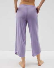 Solid Piped Crop Pajama Pant - JACARANDA | Soma Women