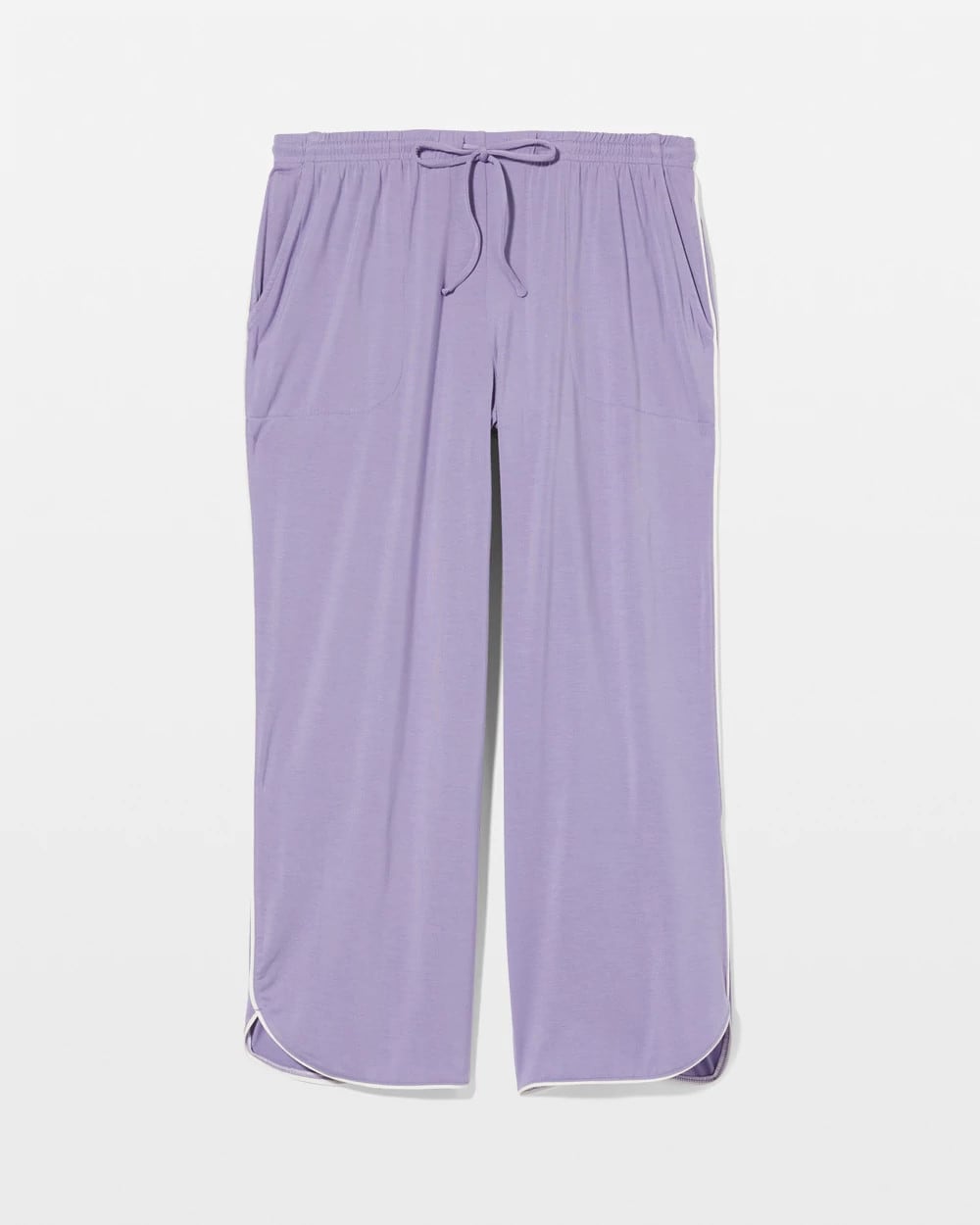 Solid Piped Crop Pajama Pant - JACARANDA | Soma Women