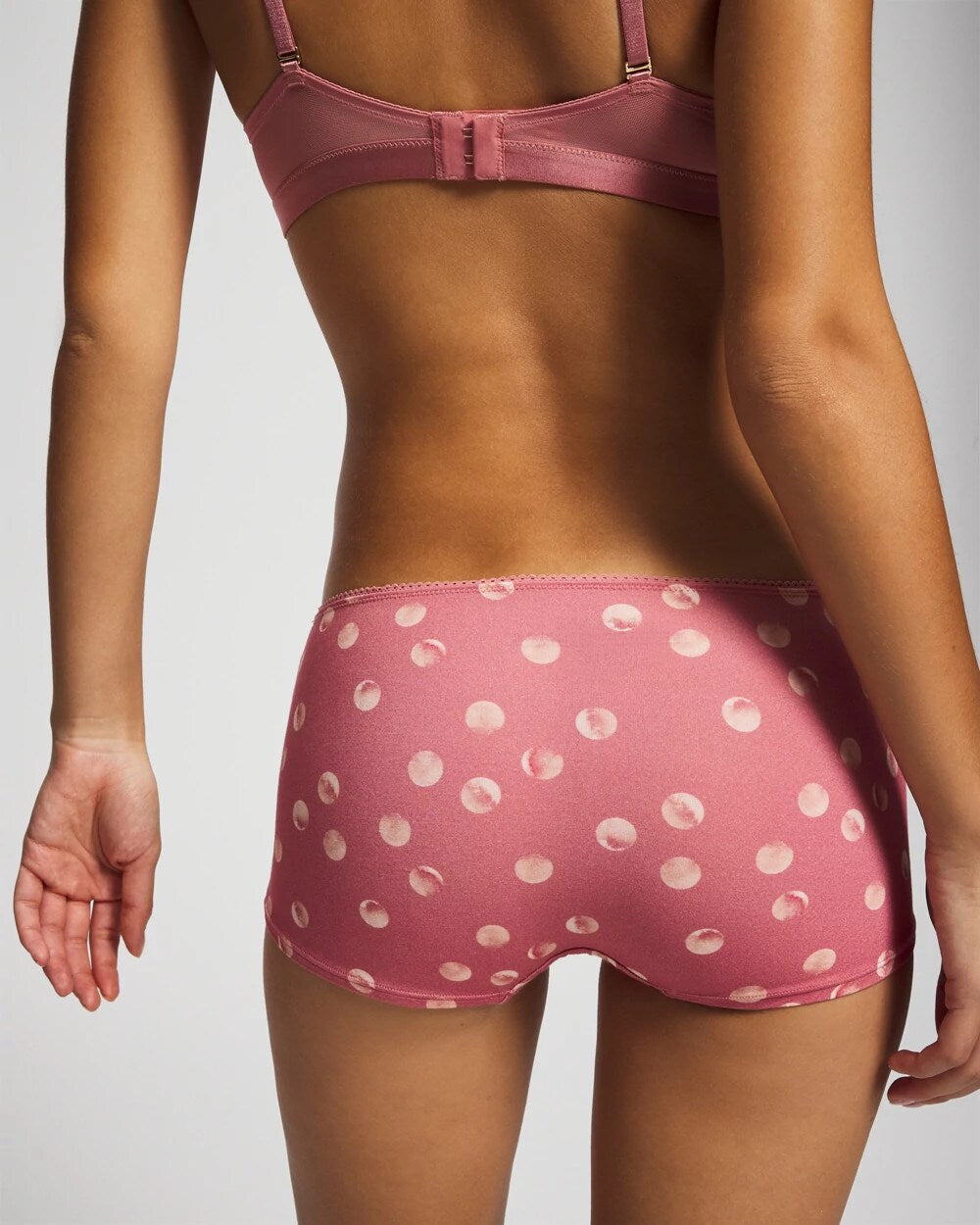 Lace Boyshort Panty - WATER SPOTS ANTIQUE PINK | Soma Women