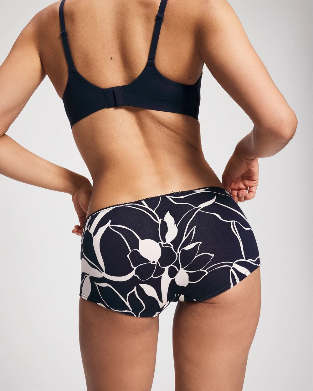 Lace Boyshort Panty - NOUVEAU FLORA MINI NAVY | Soma Women