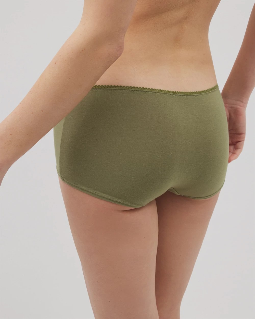 Lace Boyshort Panty - VETIVER GREEN | Soma Women