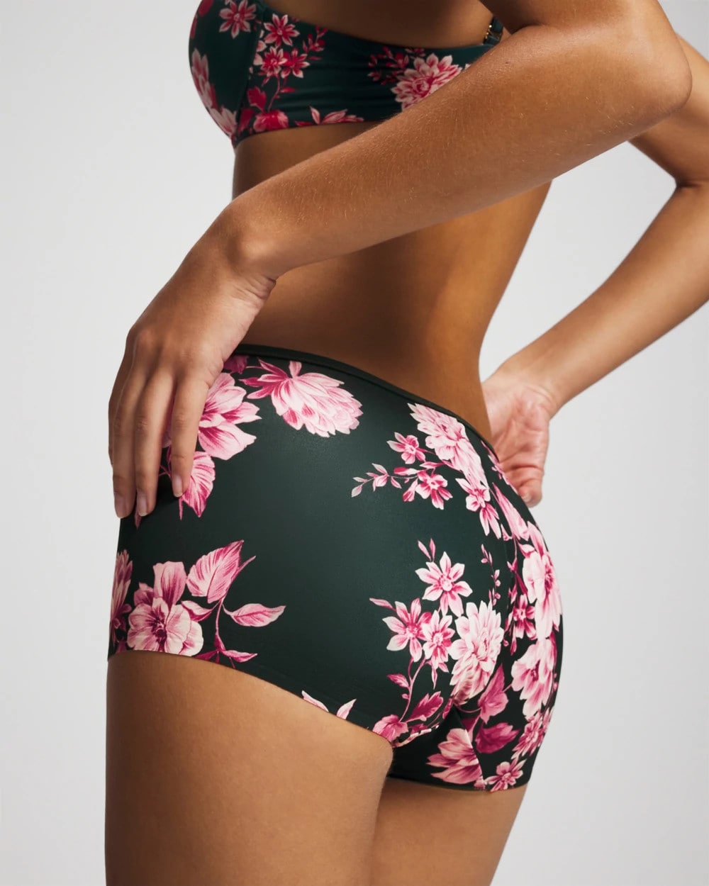 Edge Boyshort Panty - COTTAGE FLORAL MINI GREEN | Soma Women