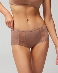 Boyshort Panty with Enchanting Lace - WARM SIENNA | Soma Women
