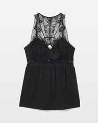 Soft Support Lace Pajama Cami - BLACK | Soma Women