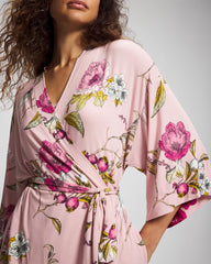 Kimono Short Robe - FEATHERED FANCY PINK | Soma Women