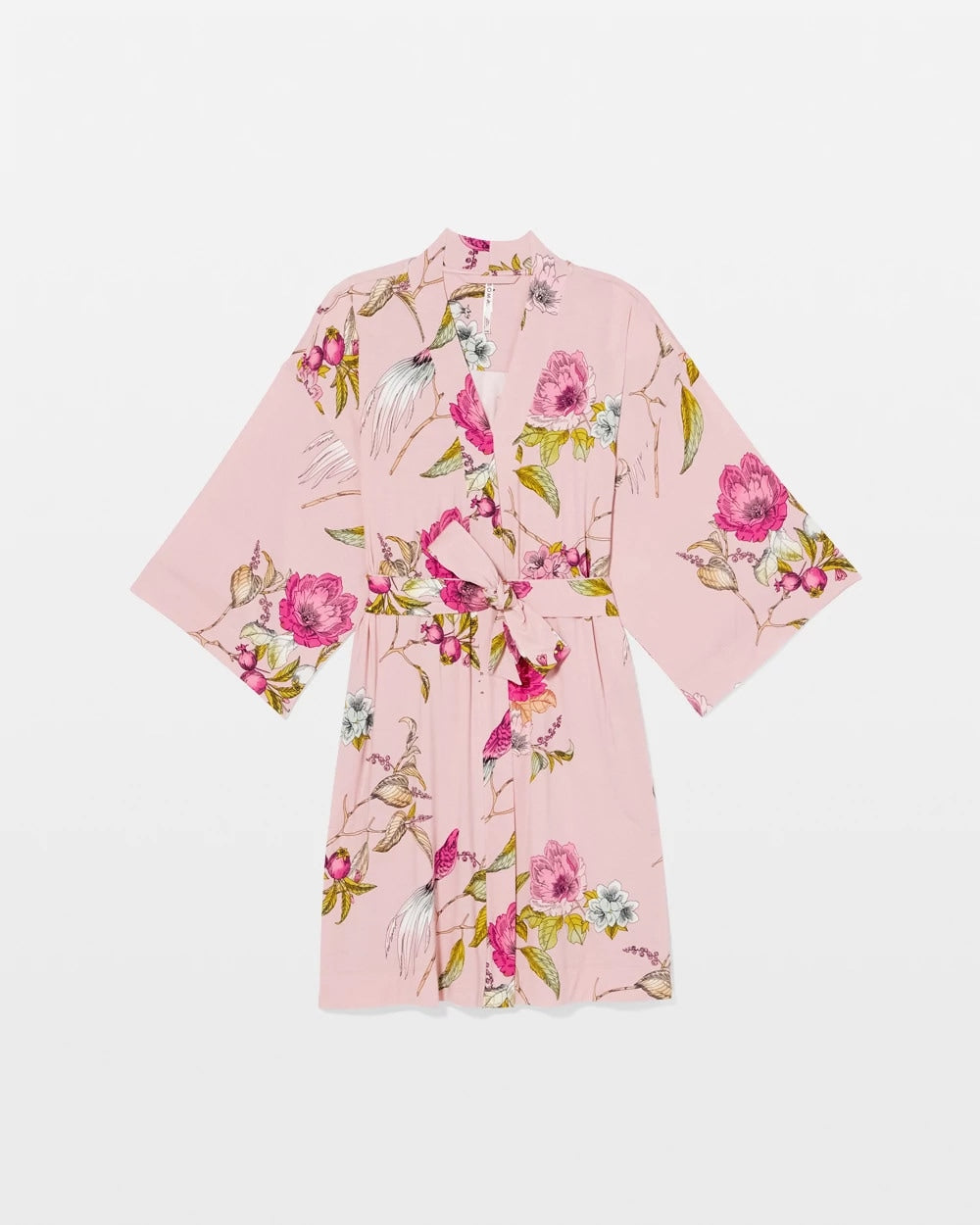 Kimono Short Robe - FEATHERED FANCY PINK | Soma Women