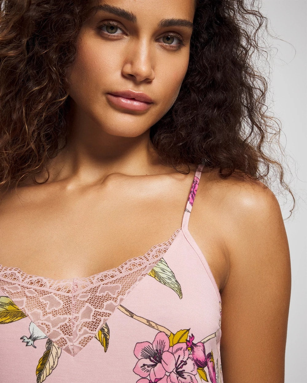 Lace Trim Chemise - FEATHERED FANCY PINK | Soma Women