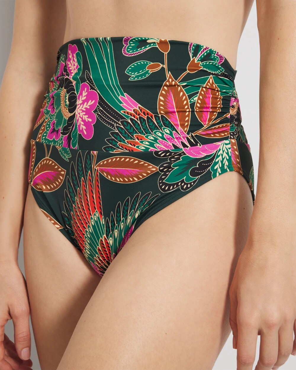 Covertible Bikini Bottom - PARROT-ISE LUSH EMERALD | Soma Women