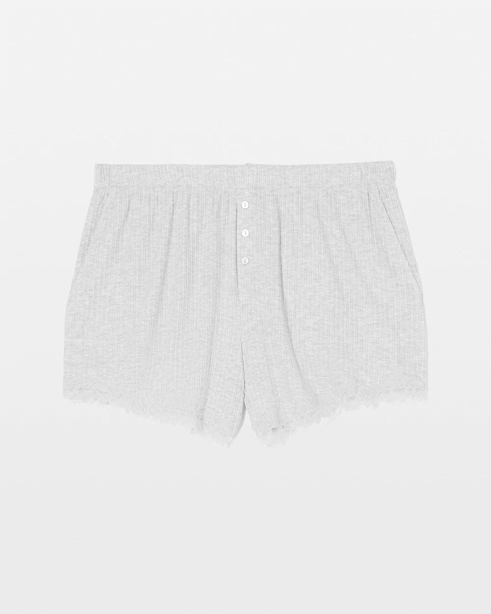 Pointelle Pajama Short - HEATHER FROST | Soma Women