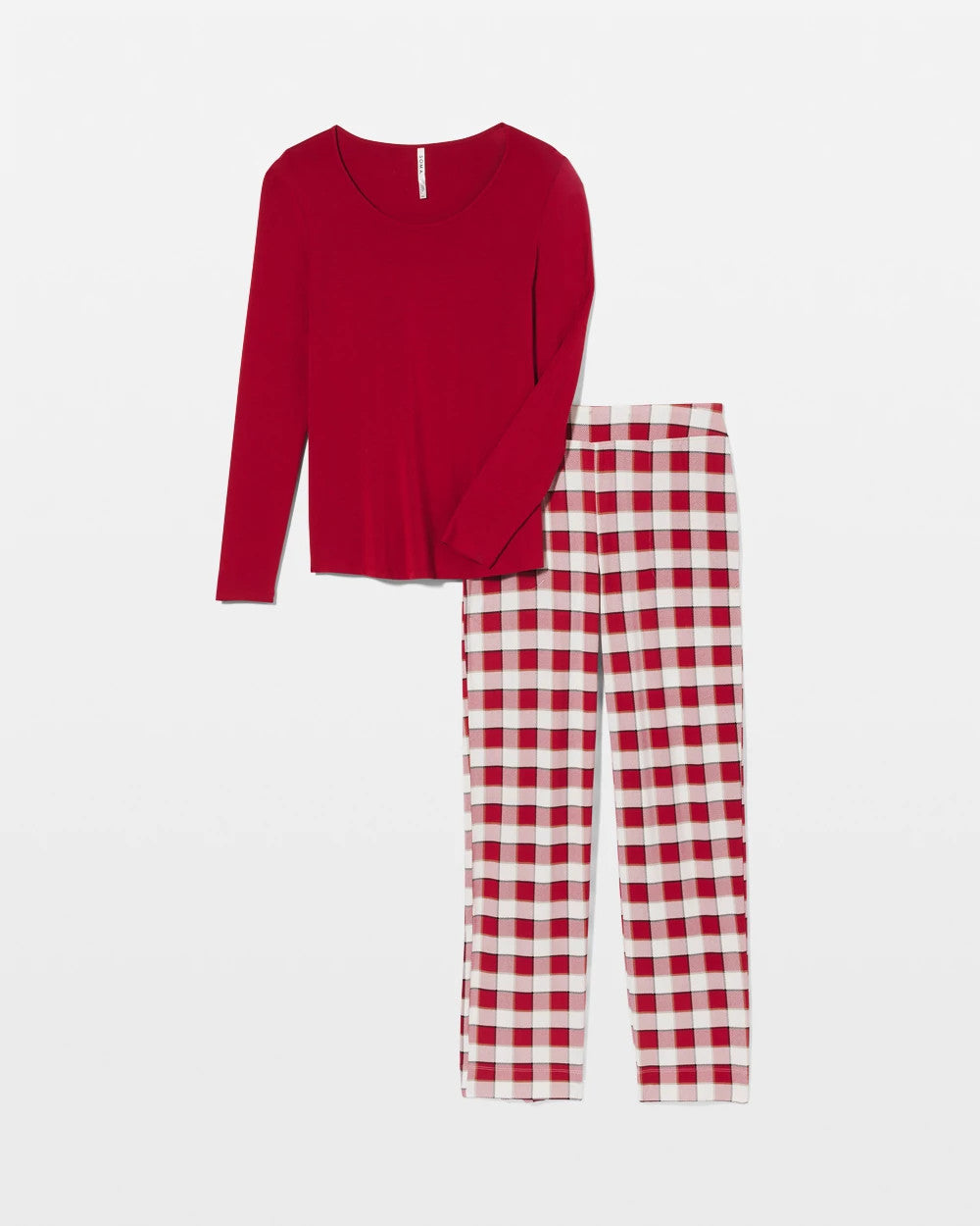 Packaged Long-Sleeve Pant Pajama Set - DREAMSCAPE PLAID CHAMP | Soma Women