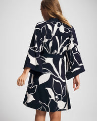 Short Robe - NOUVEAU FLORA NAVY | Soma Women