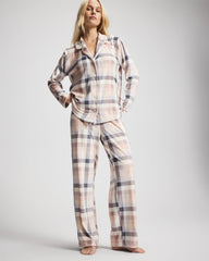 Long Sleeve Pajama Set - PRISM PLAID GRAY | Soma Women