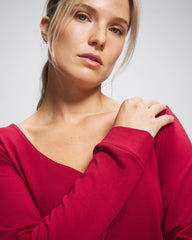 Long Sleeve Pajama Top - PAINT THE TOWN RED | Soma Women