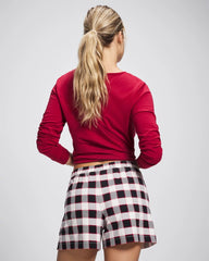 Pajama Shorts - DREAMSCAPE PLAID BLACK | Soma Women