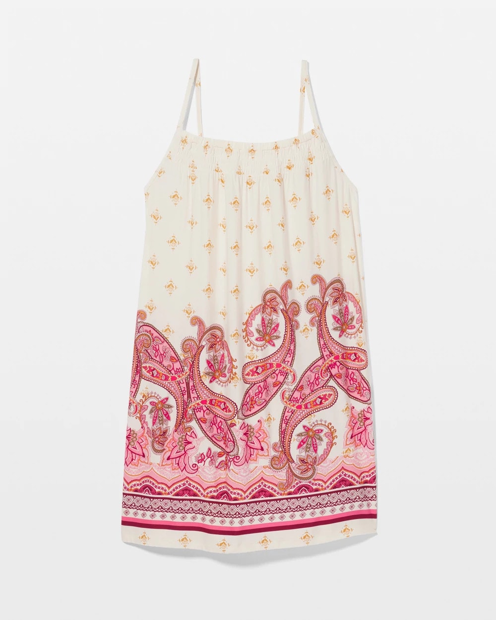 Smocked Neck Chemise - KASHMIR PAISLEY PLCD CH | Soma Women