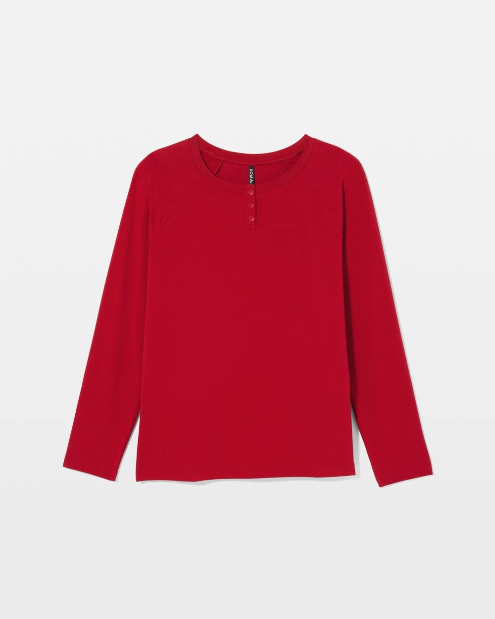 Men's Henley Pajama Top - PAINT THE TOWN RED | Soma Women
