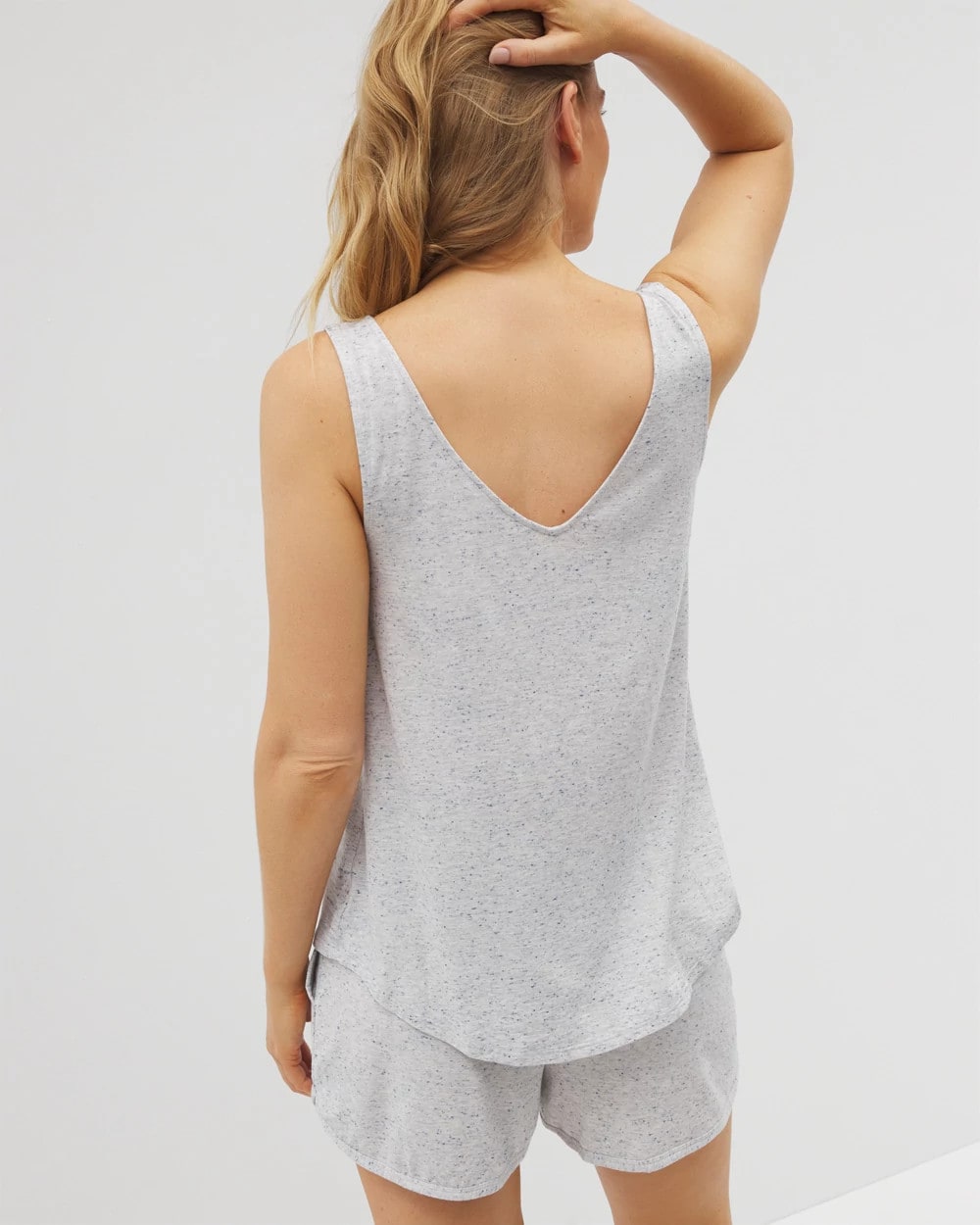 Slub V-Neck Pajama Tank - BLUE SLUB | Soma Women
