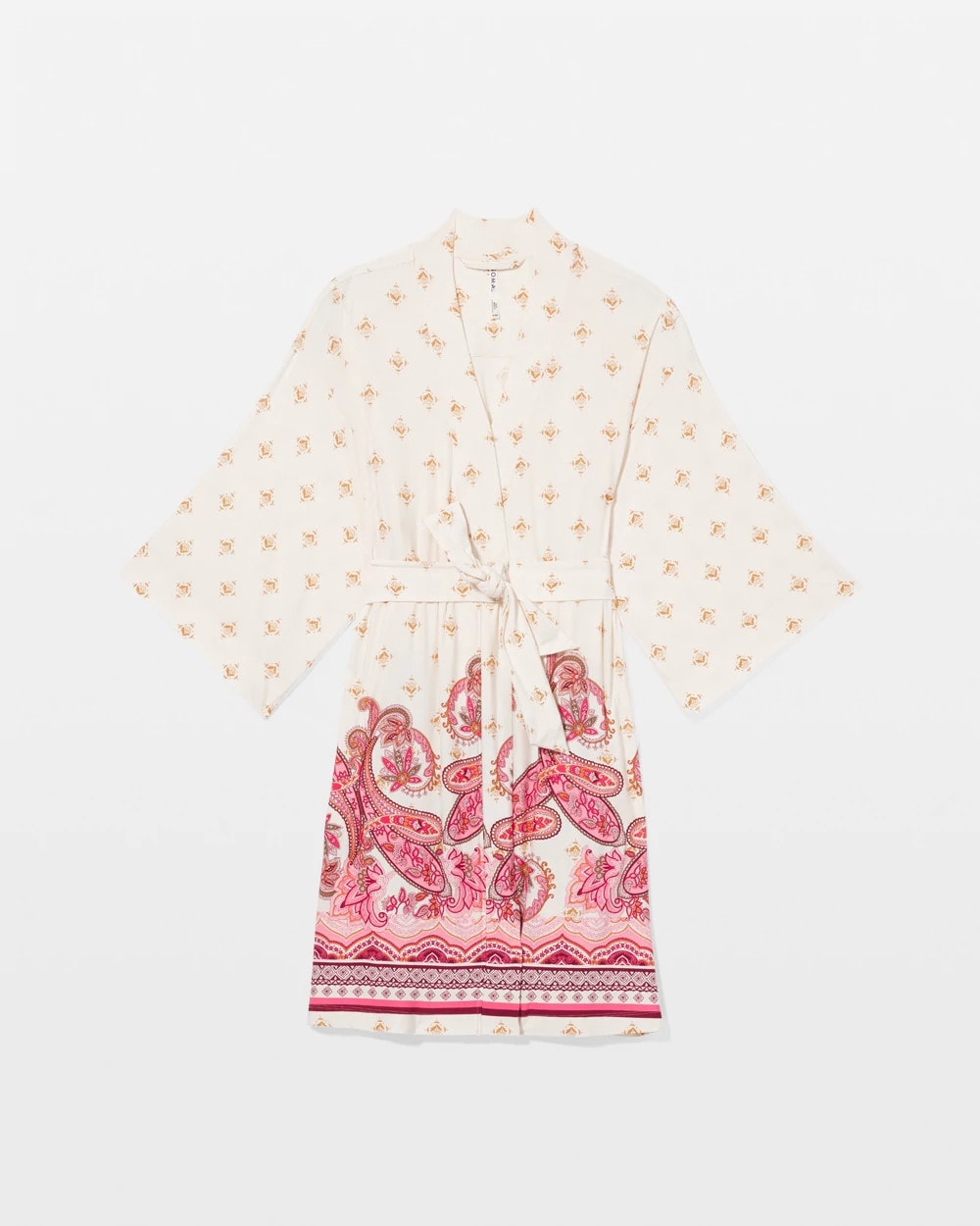 Kimono Short Robe - KASHMIR PAISLEY PLCD CH | Soma Women