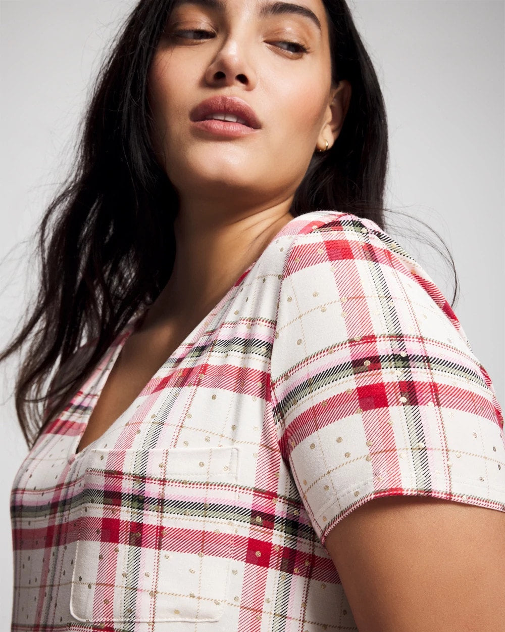 Short Sleeve Sleepshirt - TARTAN TEXTILE CHAMP | Soma Women