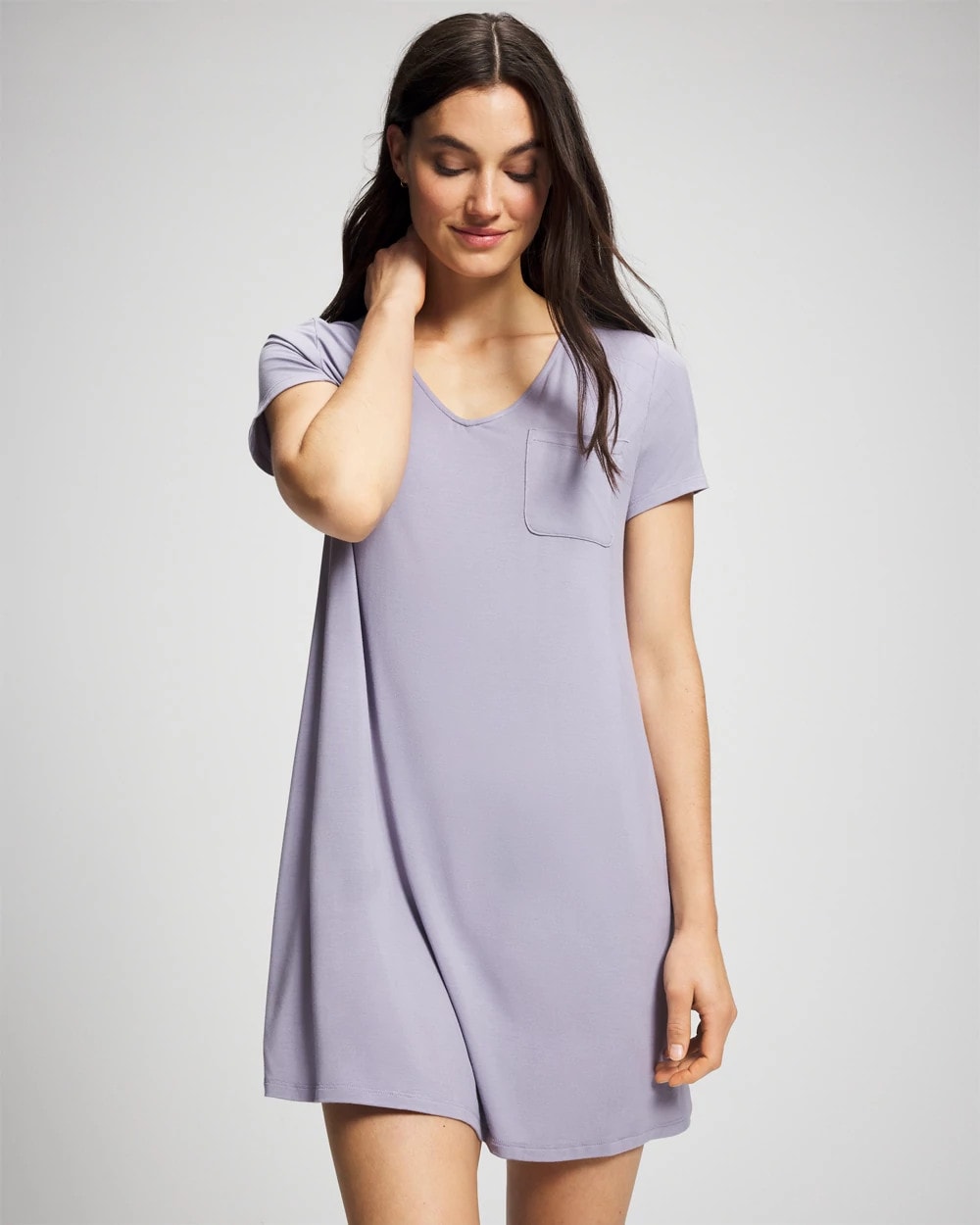 Short Sleeve Sleepshirt - LAVENDER CLOUD | Soma Women
