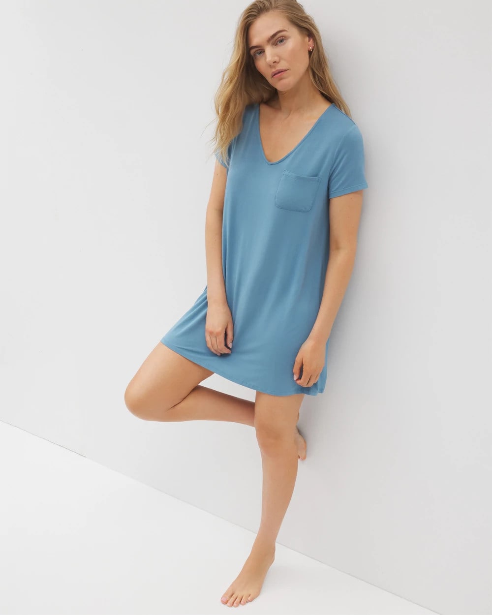 Short Sleeve Sleepshirt - BLUE HEAVEN | Soma Women