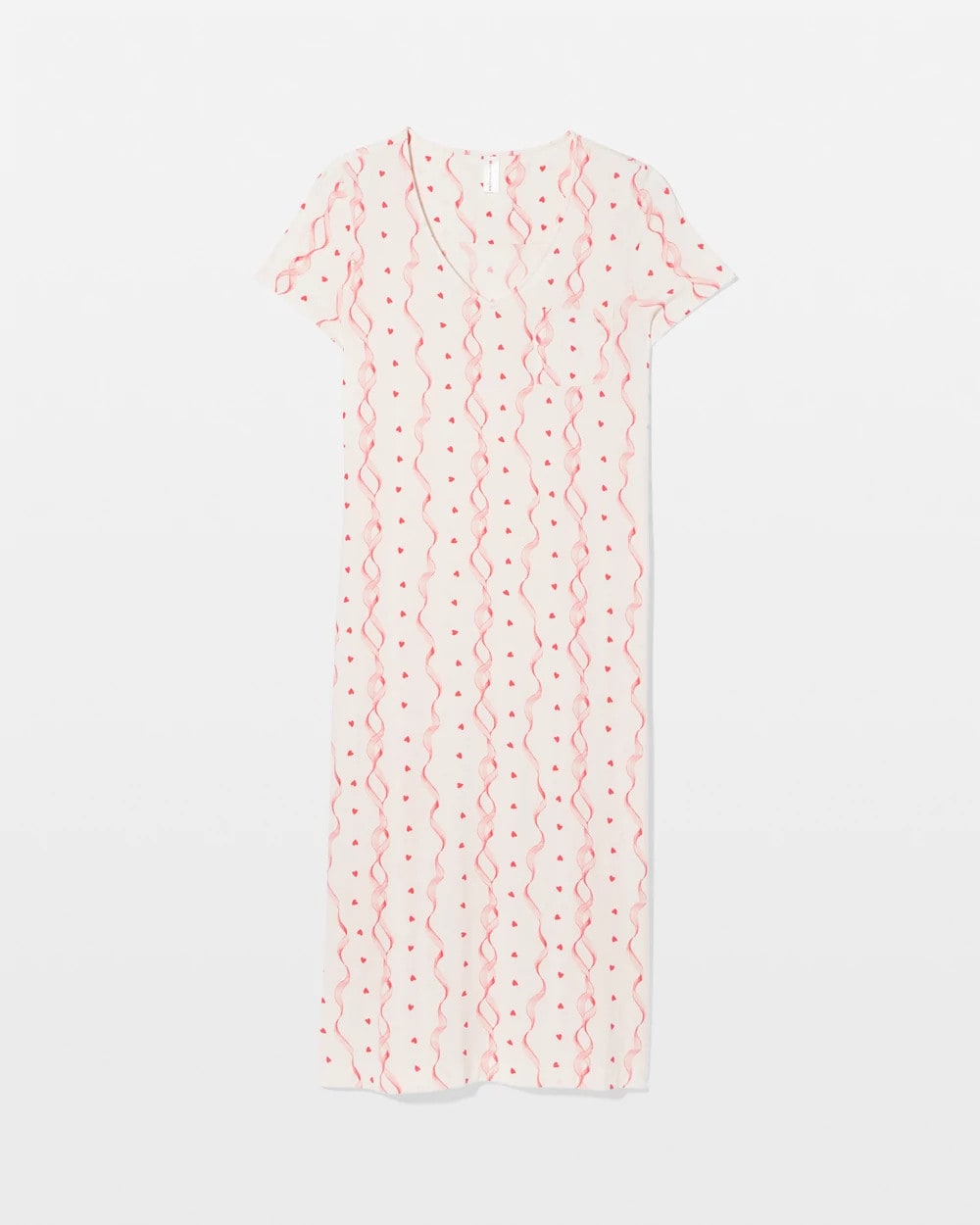 Short Sleeve Long Sleepshirt - COQUETTE VALENTINE CHAMP | Soma Women