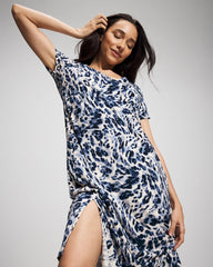 Short Sleeve Long Sleepshirt - LOVELIEST LEOPARD PARCH M | Soma Women