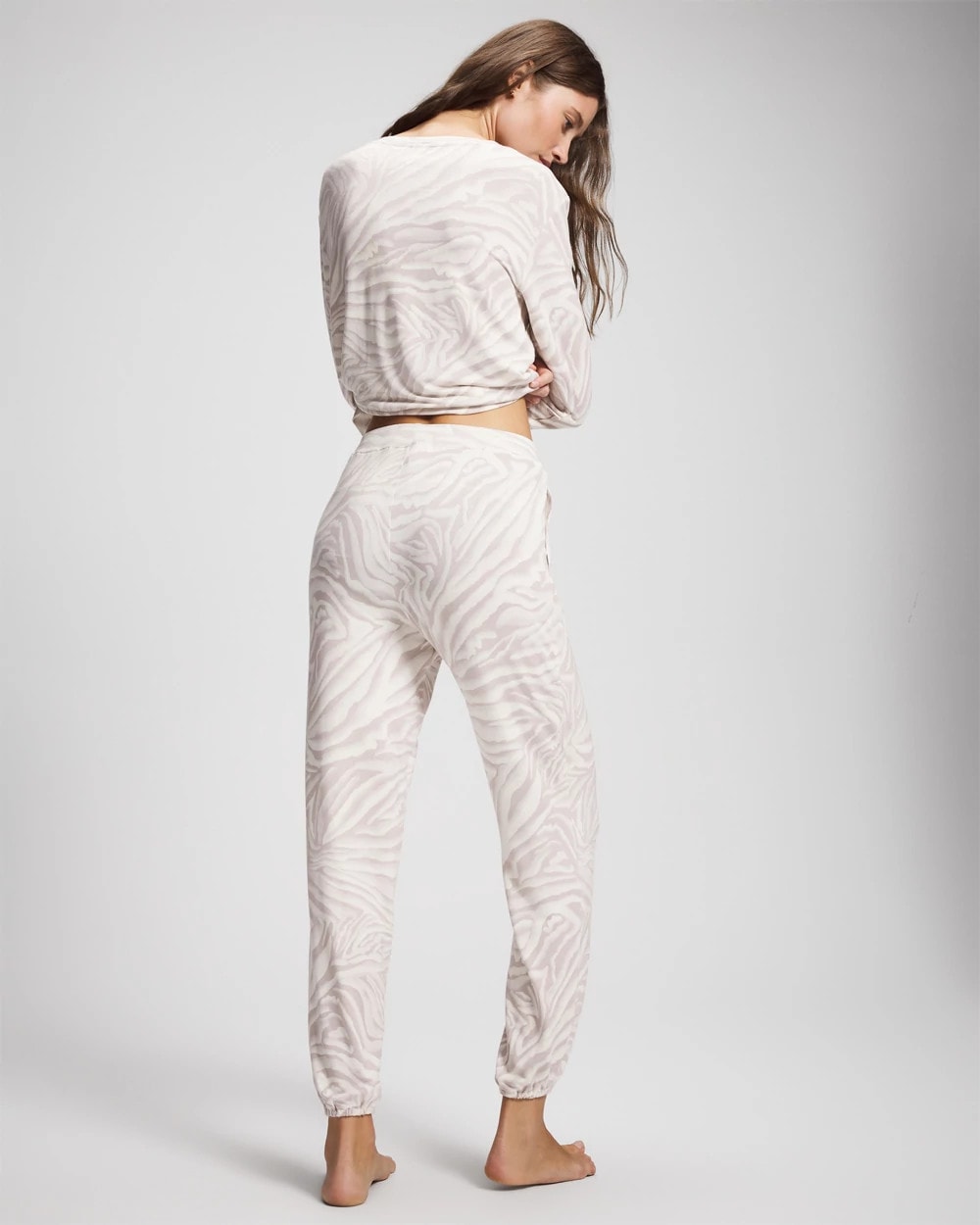 Banded Ankle Pajama Pant - ZEBRA ZEN GRAY GLASS | Soma Women