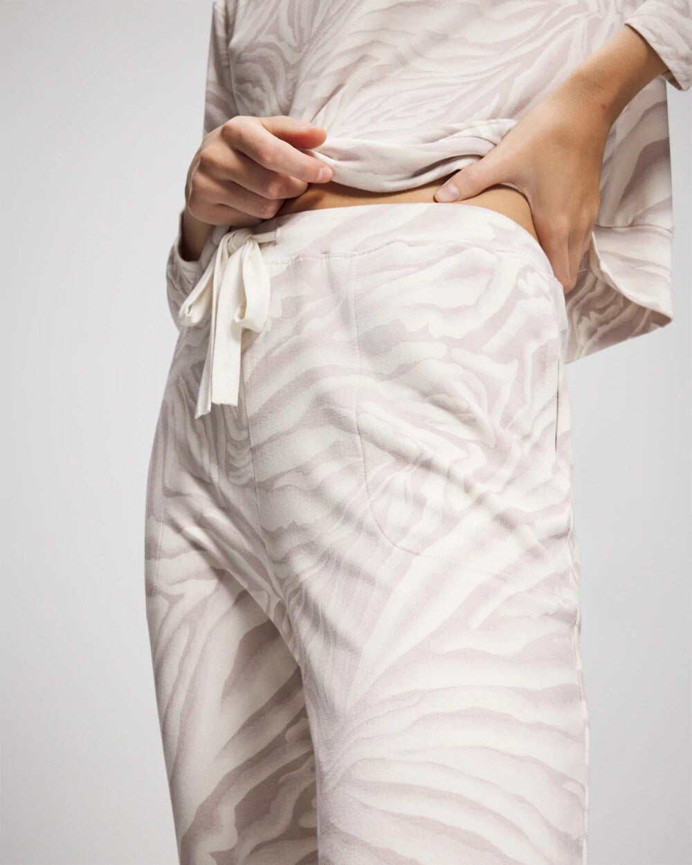 Banded Ankle Pajama Pant - ZEBRA ZEN GRAY GLASS | Soma Women