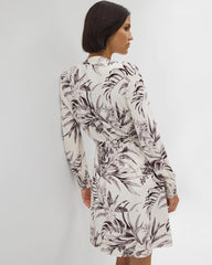 Long-Sleeve Short Robe - PALM PERFECT CHAMPAGNE | Soma Women