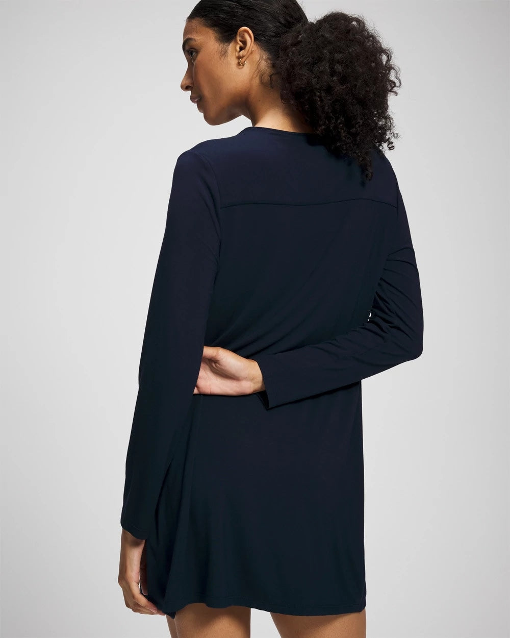 Long-Sleeve Sleepshirt - NIGHTFALL NAVY | Soma Women