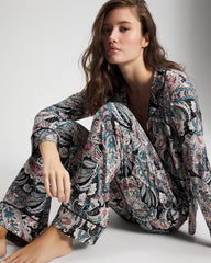Printed Pajama Pant - REGAL PAISLEY BLACK | Soma Women
